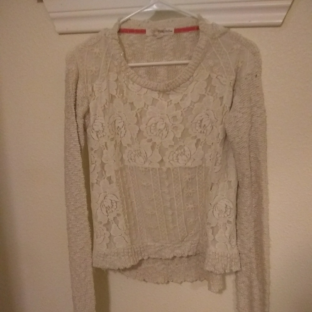 Lace sweater